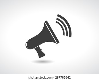 Lautsprecher-Megaphon-Symbol