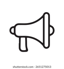 Loudspeaker megaphone icon. Megaphone icon. Electric megaphone symbol with sound. Vector eps 10