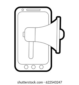 loudspeaker or megaphone icon image 