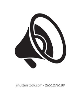 Ícone do megafone do alto-falante. Ícone de Megafone, ícone de alto-falante. Ilustração de vetor