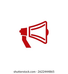 Diseño del logotipo del Vector de audio del micrófono del altavoz