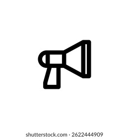 Loudspeaker microphone audio vector logo design