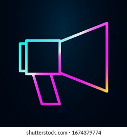 Lautsprecher im nolanischen Stil Symbol. Einfache dünne Linie, Vektorillustration der Finanzen und Diagrammsymbole für ui und ux, website- oder mobile Anwendungen