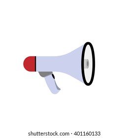 loudspeaker on a white background