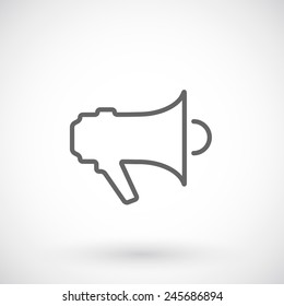 loudspeaker outline  icon 