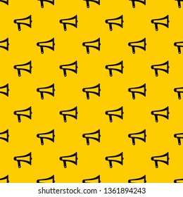 Loudspeaker pattern seamless vector repeat geometric yellow for any design
