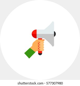Loudspeaker as Promotion Concept Icon