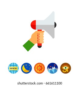 Loudspeaker as Promotion Concept Icon