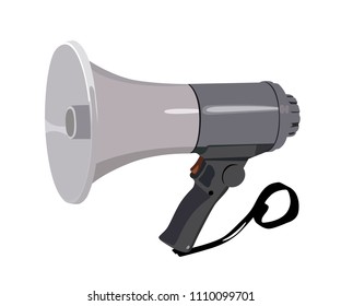 loudspeaker realistic vector illustration isolated no background