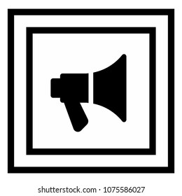 loudspeaker sign icon