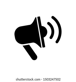 Loudspeaker sign, megaphone icon vector design illustration