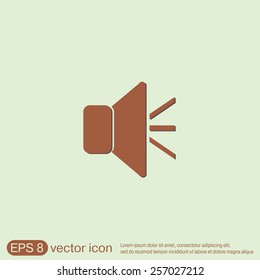 loudspeaker sign. Volume icon . sound icon