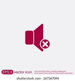 loudspeaker sign. Volume icon . sound icon