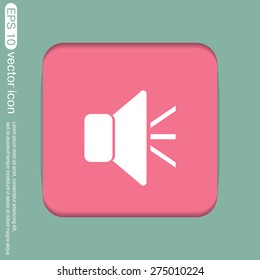 loudspeaker sign. Volume icon . sound icon