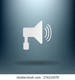 loudspeaker sign. Volume icon . sound icon