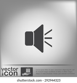 loudspeaker sign. Volume icon . sound icon