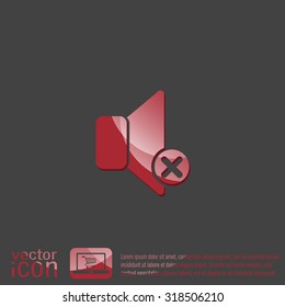 loudspeaker sign. Volume icon . sound icon