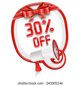Loudspeaker speech balloon: 30% off