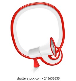 Loudspeaker speech balloon: simple edition