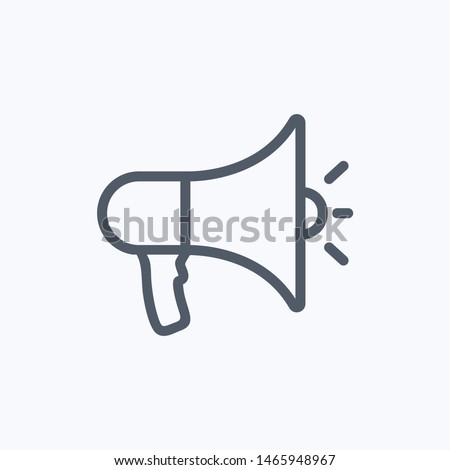 Loudspeaker symbol for graphic and web design