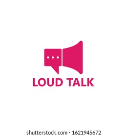 Loudspeaker Talk Logo Template Design