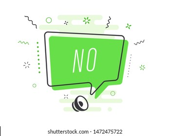 Loudspeaker with text 'no' on Quick Tips badge. Business concept for new ideas creativity and innovative solution. File has clipping path.
