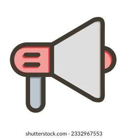 Los Colores De La Línea Espesa Del Altavoz Para Uso Personal Y Comercial.
