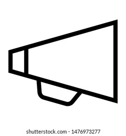 loudspeaker thin line vector icon
