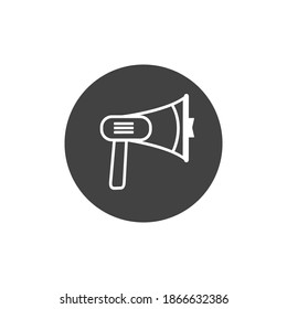 Loudspeaker Tools With Outline Style Icon