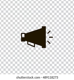 Loudspeaker transparent vector, clip art. Also useful as logo, web element, symbol, graphic image, silhouette and illustration. Compatible with ai, cdr, jpg, png, svg, pdf, ico and eps.