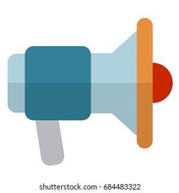 loudspeaker vector flat icon