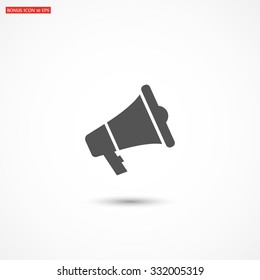 loudspeaker .Vector icon 10 EPS