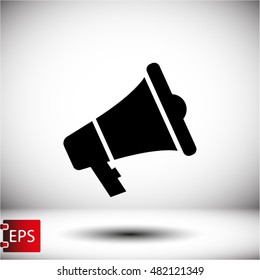 loudspeaker .Vector icon 10 EPS