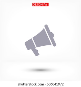 loudspeaker .Vector icon 10 EPS
