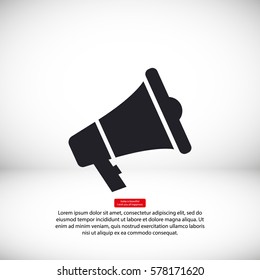 loudspeaker .Vector icon 10 EPS