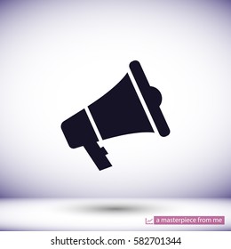 loudspeaker .Vector icon 10 EPS