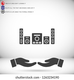 Loudspeaker vector icon