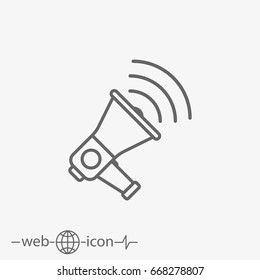 Loudspeaker Vector Icon