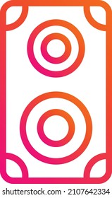 Loudspeaker Vector Icon Design Illustration
