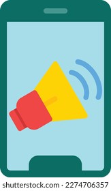 Loudspeaker Vector Icon Flat Style