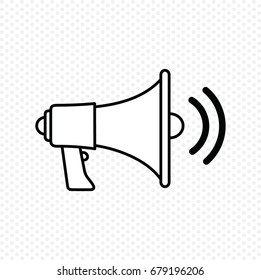 Loudspeaker vector icon , vector illustration