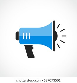 Loudspeaker vector icon isolated on white background