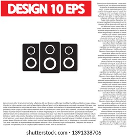 loudspeaker Vector icon . Lorem Ipsum Illustration design