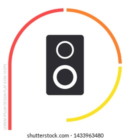 loudspeaker Vector icon . Lorem Ipsum Illustration design