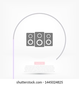 loudspeaker Vector icon . Lorem Ipsum Illustration design