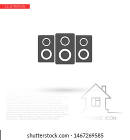 loudspeaker Vector icon . Lorem Ipsum Illustration design