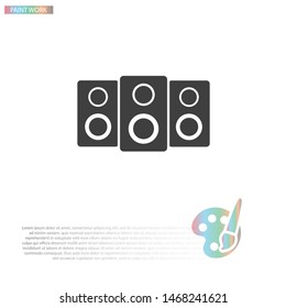 loudspeaker Vector icon . Lorem Ipsum Illustration design