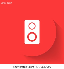 loudspeaker Vector icon . Lorem Ipsum Illustration design