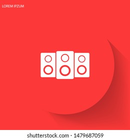 loudspeaker Vector icon . Lorem Ipsum Illustration design