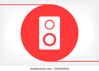 loudspeaker Vector icon . Lorem Ipsum Illustration design